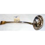 Silver ladle with London hallmark for Thomas Barker- 165g