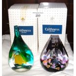 Boxed Caithness paperweight Screen Melody, together with one other