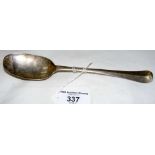 Early 18th century rat tail silver spoon, maker Edward Jennings