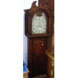 A 19th century oak cased Grandfather clock