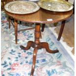 Georgian oak tripod table