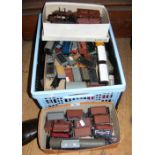 A large quantity of assorted model railway goods wagons