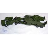 Dinky Toys No. 698 and 660 Army Tank Transporter with Tank