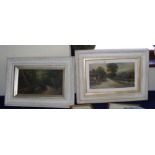 A pair of oils - Bonchurch Pond, etc.