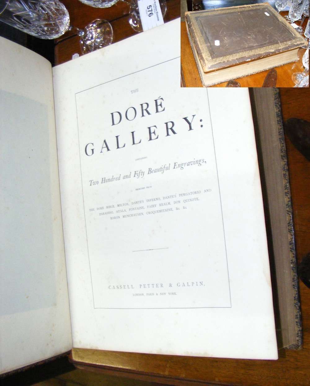 The Dore Gallery - Two Hundred and Fifty Beautiful Engravings - in leather binding