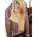 Vintage leather flying jacket