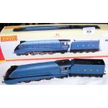 Boxed Hornby locomotive and tender "Mallard"