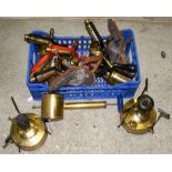 Selection of vintage blowtorches, stoves
