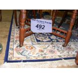 A Chinese style carpet with centre bird and floral medallion - 10ft x 8ft