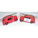 A Dinky Toy 25H Fire Engine and one other