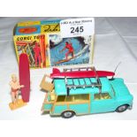 Boxed Corgi Mini Countryman with surfing figure and surf boards
