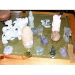 Selection of Chinese jade objects