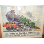 CHAS MAYO - "Cornish Riviera Express" - original poster No.196 - printed by Jordison for the GWR -