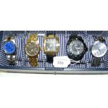 Five assorted new gent's wristwatches