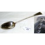 George III silver basting spoon by George Wintle - London 1806