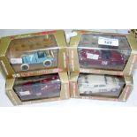 Four boxed Brumm die-cast racing cars, including a Jaguar 3.5 litre 1948