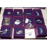 Selection of ladies dress rings - various designs