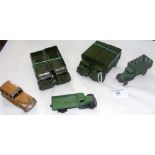 Dinky Army Trucks, together with Dinky No.344 etc.