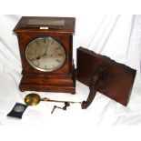 A 19th century mahogany bracket clock by Dent, London - No.1856 - having five glass case - 19cm