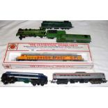 A boxed Bachmann Union Pacific Centennial, together with a selection of American coaches