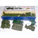 Boxed Dinky Supertoy 660 - Tank Transporter, an Army 1-Ton die-cast vehicle, etc.