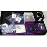 Selection of new costume jewellery in original boxes