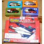 Boxed Dinky Toy Zygon Patroller, together with four other boxed die-cast vehicles