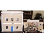 Victorian doll's house completely fitted with Victorian and other doll's house furniture - 86cm high