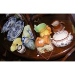 Large quantity of assorted ceramic and glassware, including Carlton ware dishes, etc.