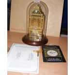 "The Big Ben Replica Clock" under glass dome - with certificate - 30cm high