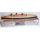 A Chad Valley RMS Queen Mary with box