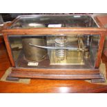 An oak cased barograph by Lennie, Edinburgh