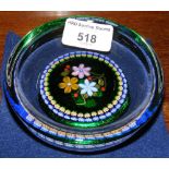 A Perthshire paperweight bowl of floral design - 11cm diameter