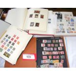 Selection of albums containing collectable stamps - Commonwealth and other