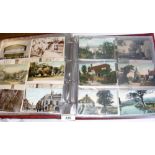 An extensive early postcard album relating to the Isle of Wight, including Ventnor, Godshill and