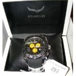 A new Aquaswiss gent's chronograph wrist watch with box