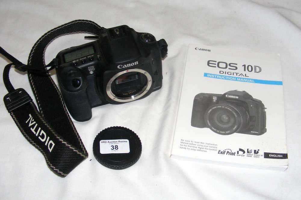 A Canon EOS-10D with manual