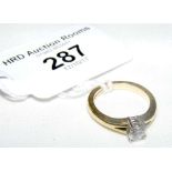 An 18ct gold diamond Solitaire engagement ring