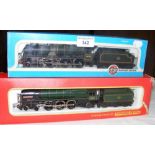 A boxed Airfix locomotive and tender, together with a Hornby ditto