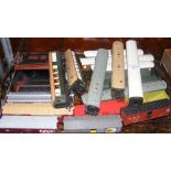 Selection of train wagons and carriages