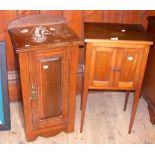 Antique pot cupboard and one other