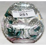 A Whitefriars Rose Caithness paperweight - Limited Edition 45 of 50