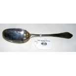 An early silver "Dog Nose" rat tail tablespoon