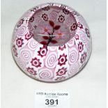A John Deacons paperweight with floral design - JD 2005 cane