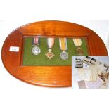 A First World War medal group, comprising Military Medal and Trio awarded to 72715 Sergt. J