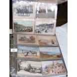An album containing Isle of Wight postcards, including Bonchurch, Shanklin and other, together