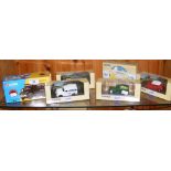 Seven boxed Corgi die-cast vehicles