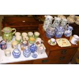 Various collectable ceramic ware, including jugs, ginger jars