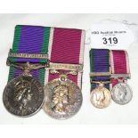 A two medal Elizabeth II group with matching miniatures to No.23943785 Corporal G Laughlan R.A.P.C.