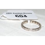 A diamond full eternity ring in 18ct gold setting